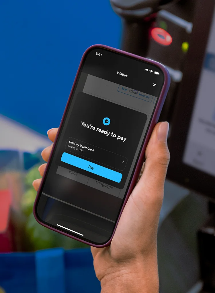 Phone in wallet app section. You are ready to pay.