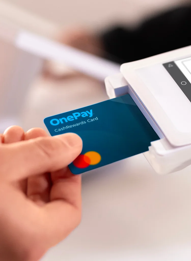 CashRewards card with a POS