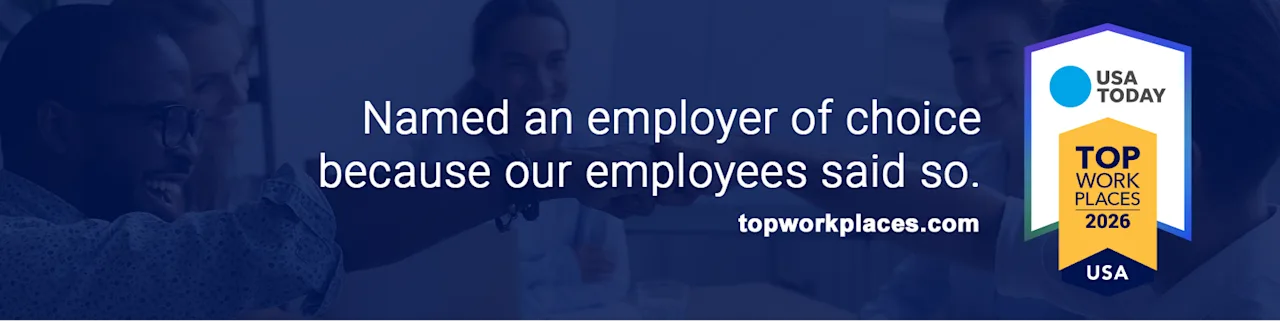 USA Today Top Work Places - Horizontal banner