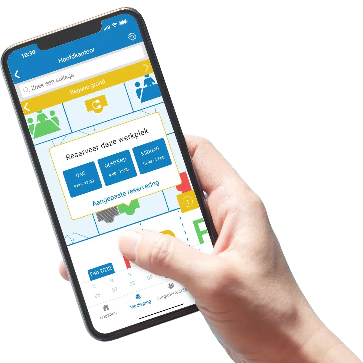 FlexWhere komt met een handige app voor reserveren van een werkplek en een overzicht van locaties en vergaderruimten.