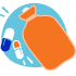 Lege dir eine Wärmflasche auf den Bauch oder nimm ein warmes Bad