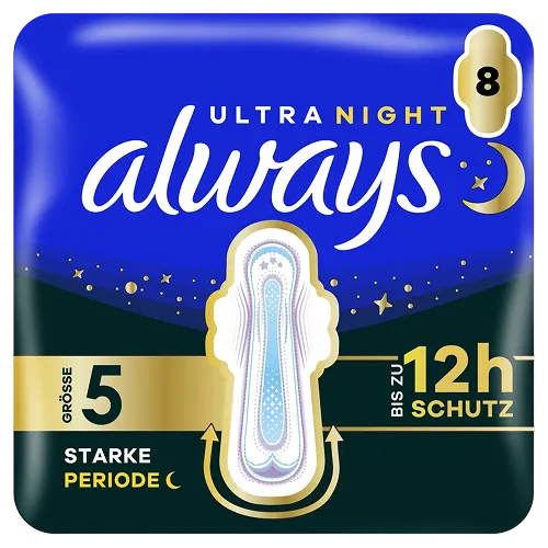 Always Damenbinden Ultra Nacht Starke Periode 14 Stück