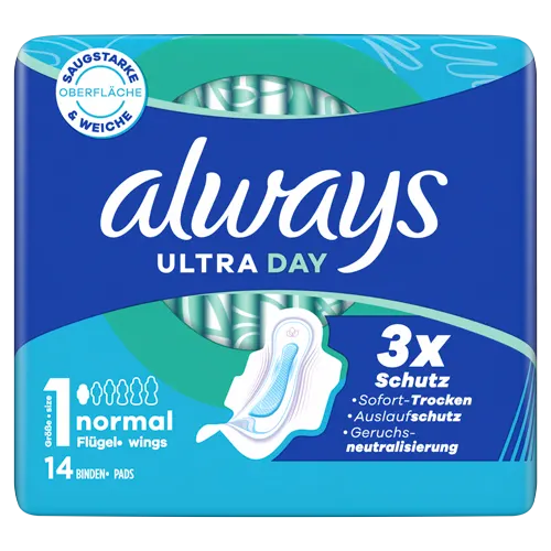 Always Ultra Normal (Größe 1) Damenbinden mit Flügeln