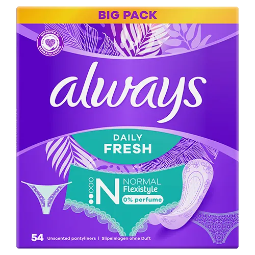 Always Slipeinlage Daily Fresh Flexistyle Normal ohne Duft 