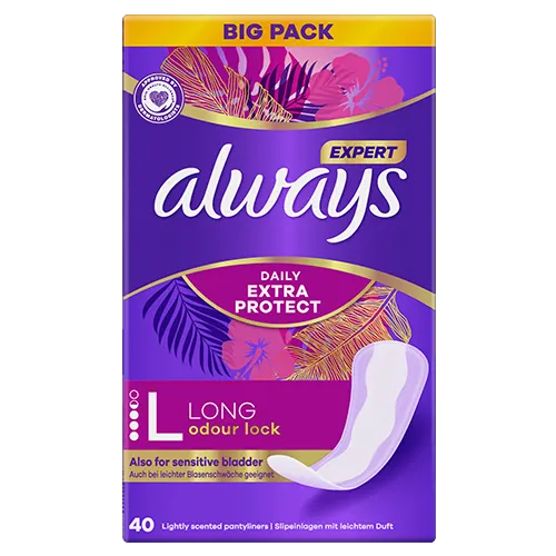 Always Slipeinlage Expert Daily Protect Lang mit leichtem Duft