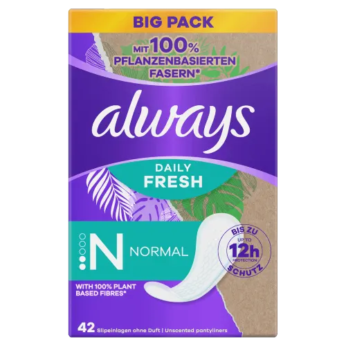 Always Daily Fresh Slipeinlagen Pflanzenbasiert Normal 