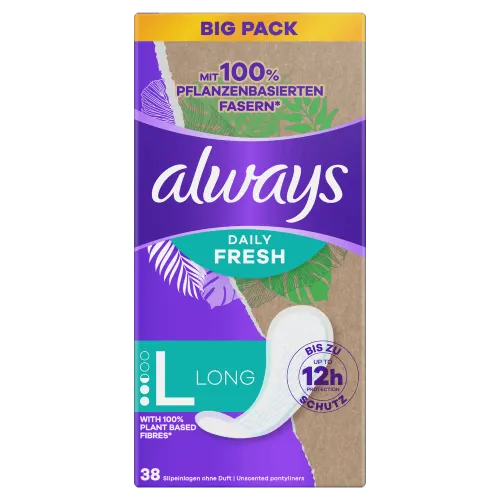 Always Daily Fresh Slipeinlagen Pflanzenbasiert Lang