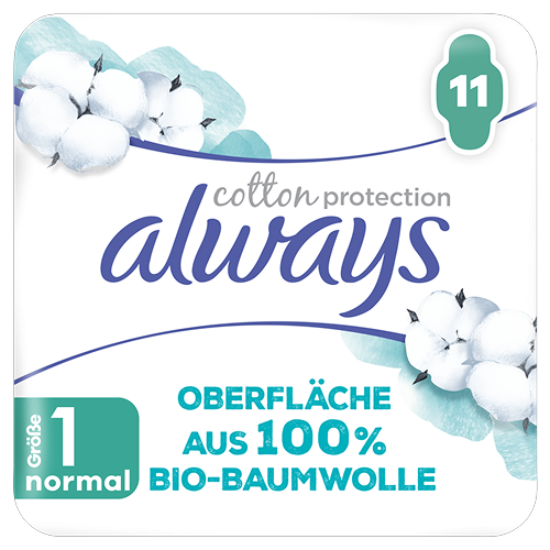 Always Damenbinden Cotton Protection Tag Leichte/Mässige Periode Mit Flügeln