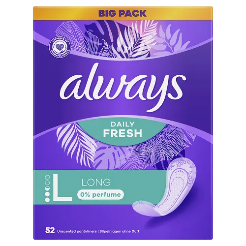 Always Daily Fresh Lang Slipeinlagen 52 Stück