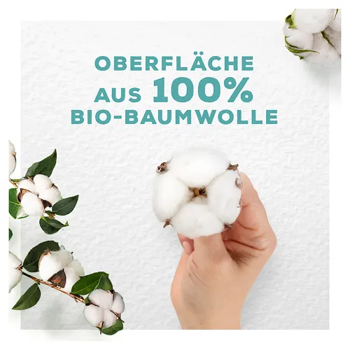 OBERFLÄCHE AUS 100% BIO-BAUMWOLLE