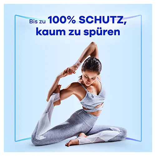 Bis zu 100% Schutz kaum zu spüren mit Always Infinity FlexProtect Damenbinden