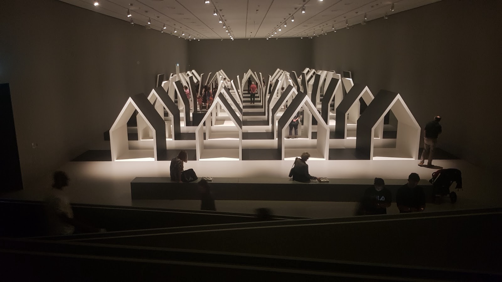 One of the carefully crafted spaces by nendo at the National Gallery of Victoria
