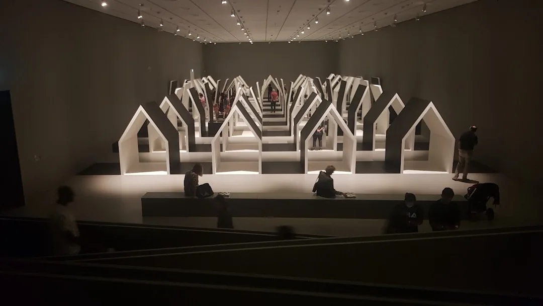 One of the carefully crafted spaces by nendo at the National Gallery of Victoria