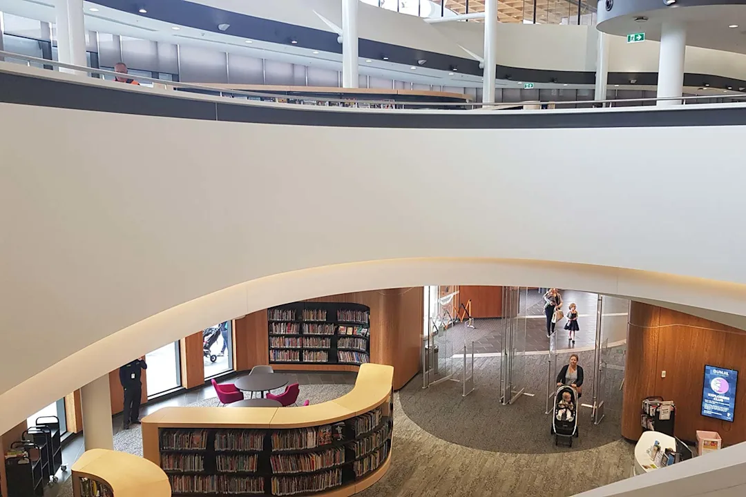 The library at Bunjil Place in City of Casey
