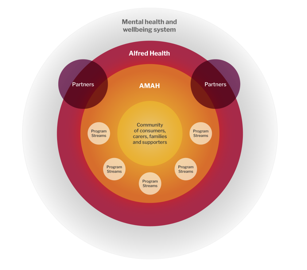 We crafted a strategic narrative that positioned AMAH as part of the broader mental health and wellbeing service system.