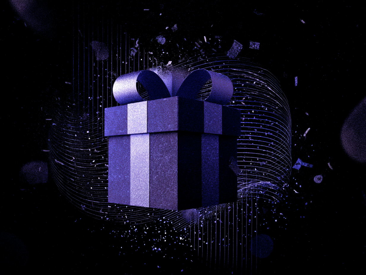 An abstract picture of a present