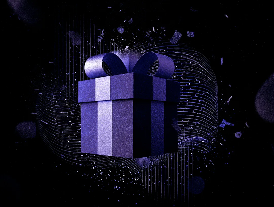 An abstract picture of a present