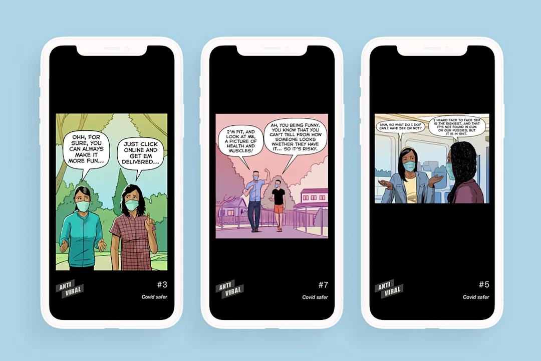 A CEH comic displayed on a scrollable iPhone view