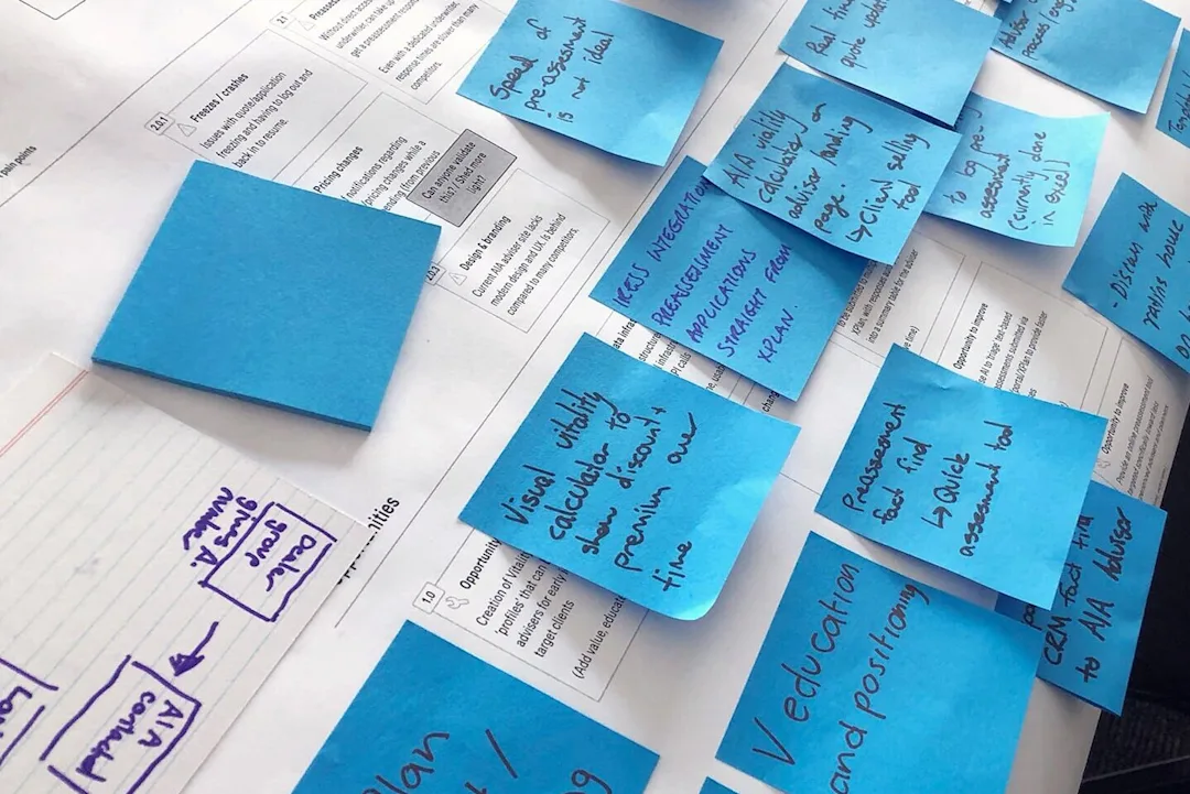 Planning Session Post-its