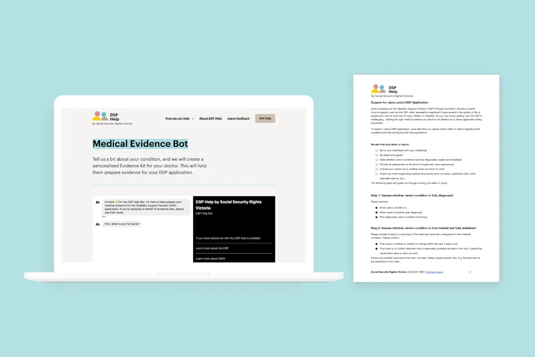 The Medical Evidence bot tool and the Medical Evidence Kit it produces