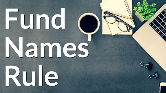 Fund Names Rule