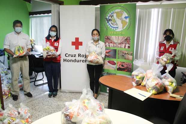 Donación de alimentos a causa de ETA e IOTA 02
