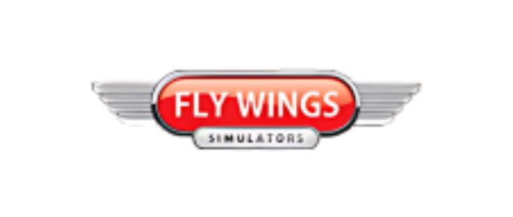 Fly Wings Simulators logo displayed on a white background. logo