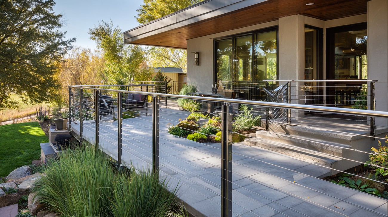 metal deck railing near you