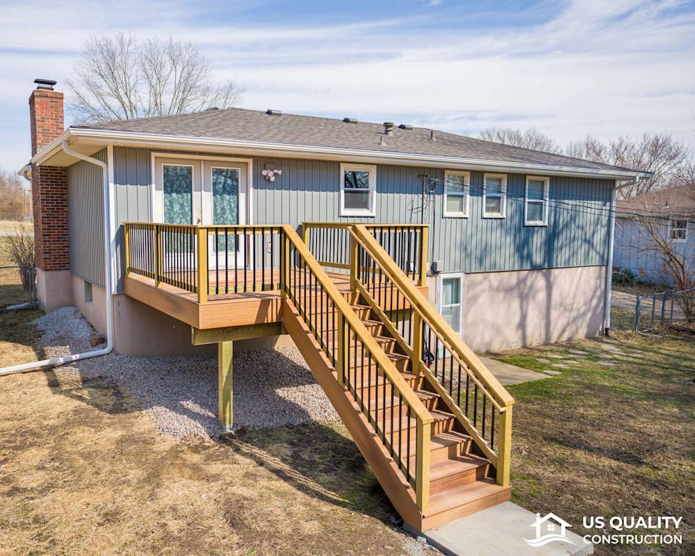 Siding, Concrete Patio & Composite Deck