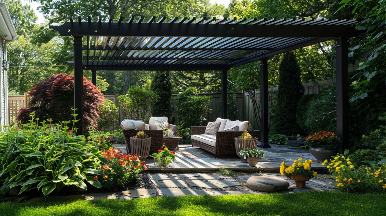 louvered pergola photo