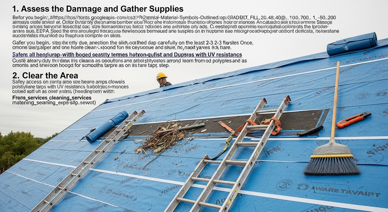 best how to tarp a roof​