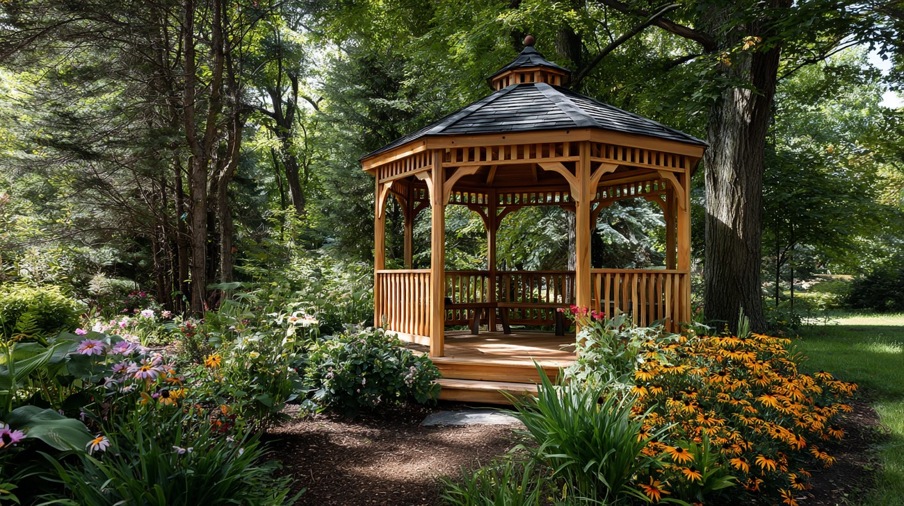 wood gazebos photo