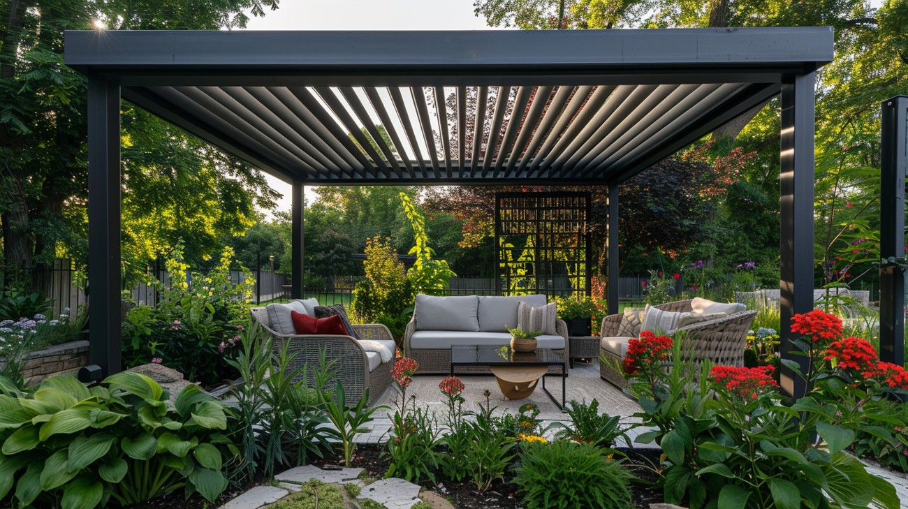 best louvered pergola