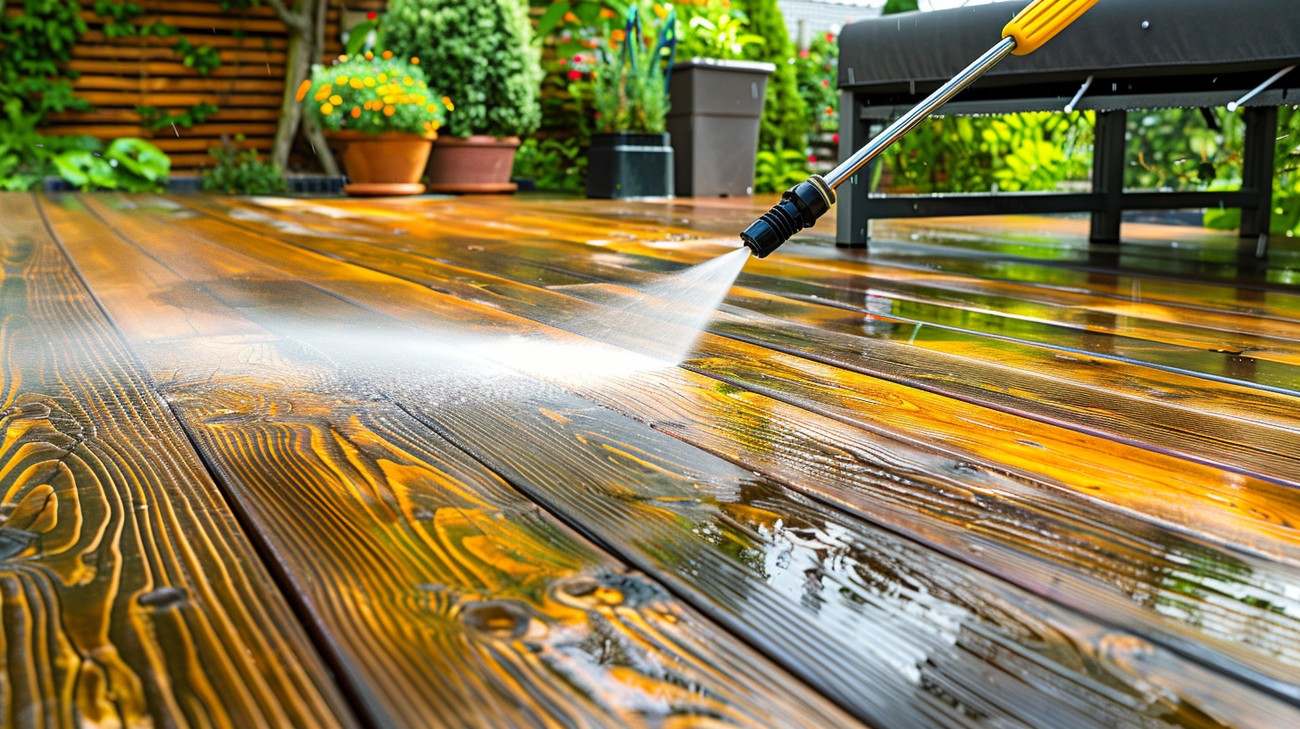 deck cleaning photo