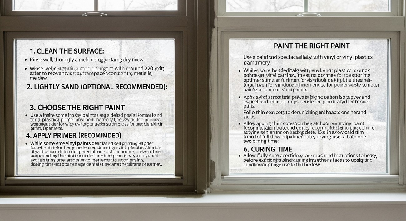 best can you paint vinyl windows​?