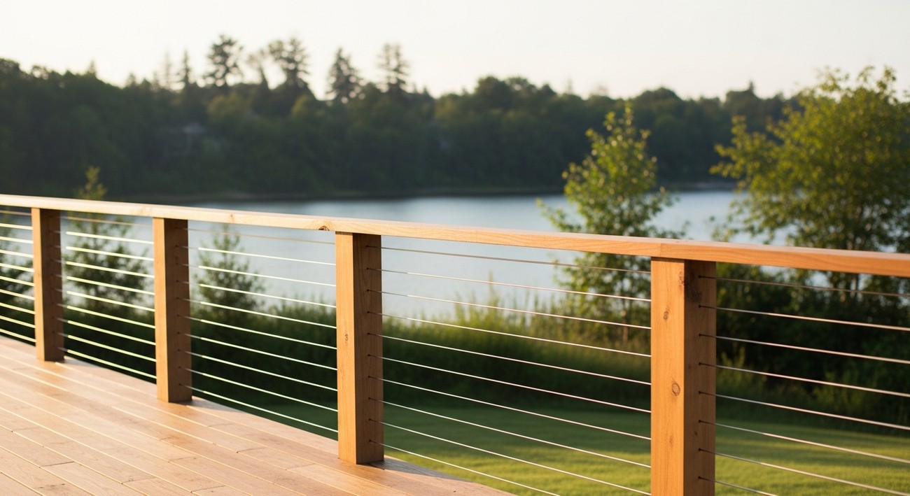 hog wire deck railing​ photo