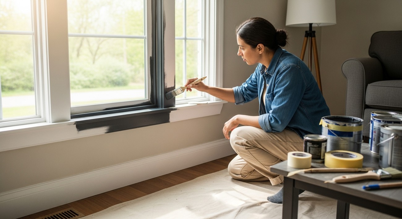 can you paint vinyl windows​? photo