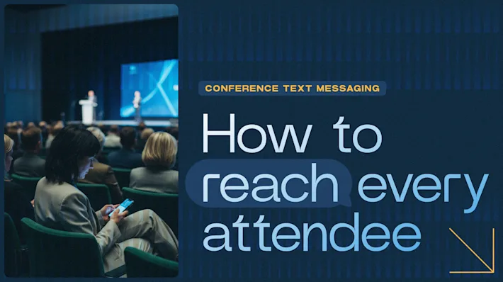 Conference text messaging: Your guide for the event industry | ClickSend