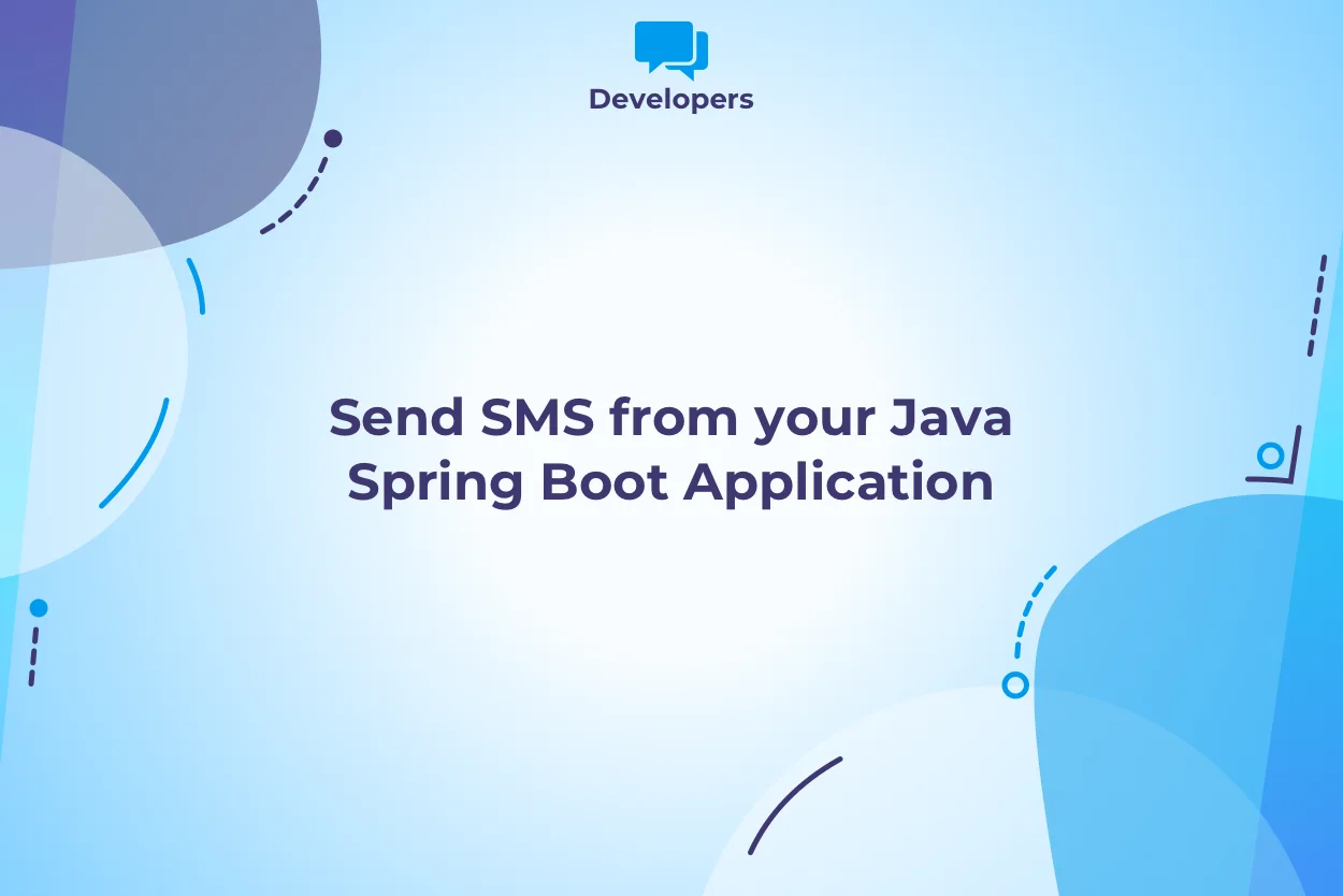 How to send SMS in Java with Spring Boot header image