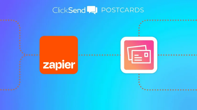 ClickSend postcards with zapier