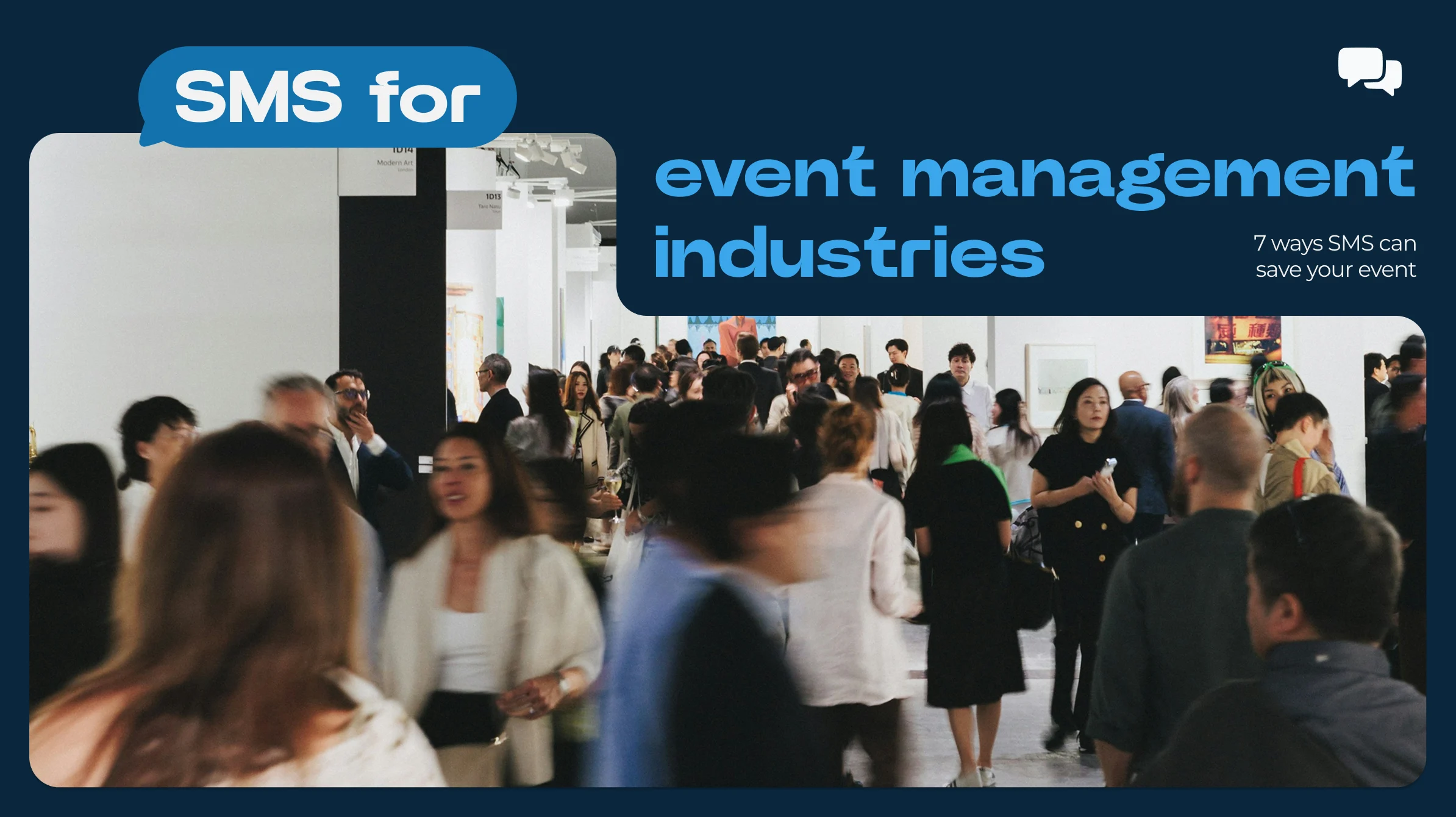 SMS for event management Header