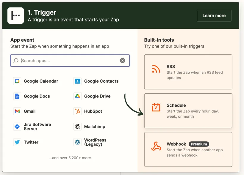 Trigger delay with Zapier