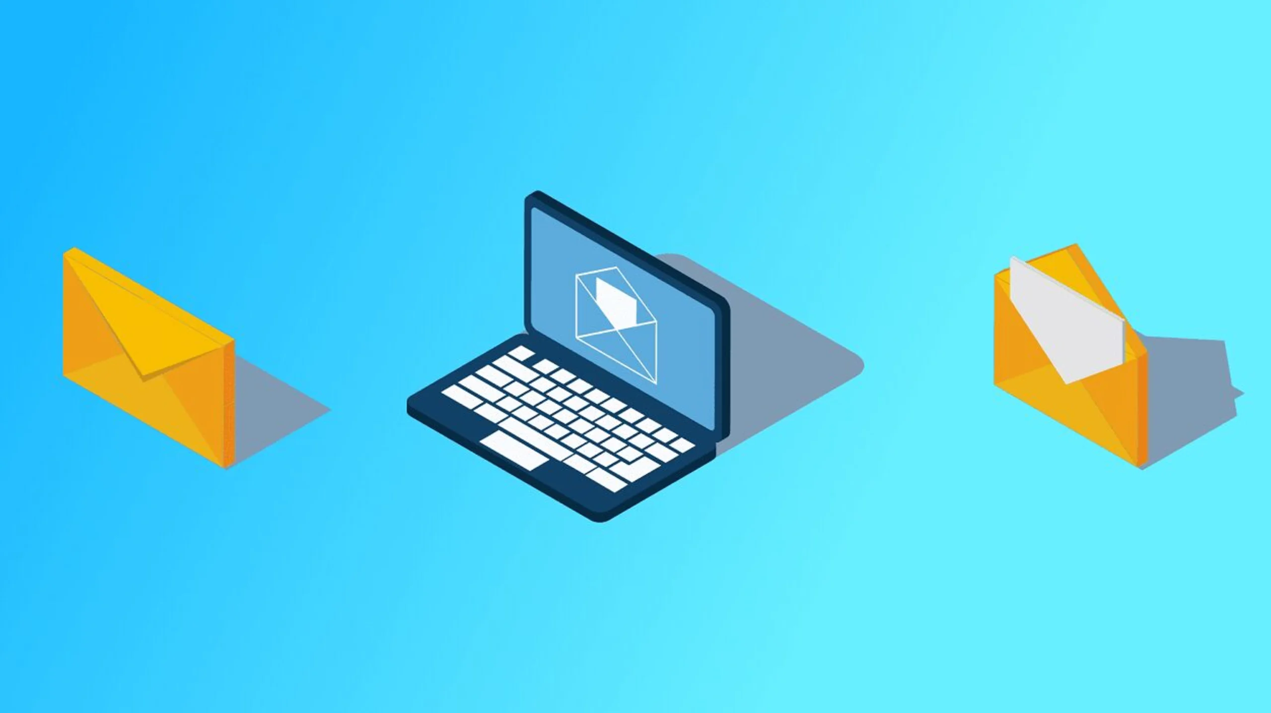 Email deliverability events hero image with email received on a laptop