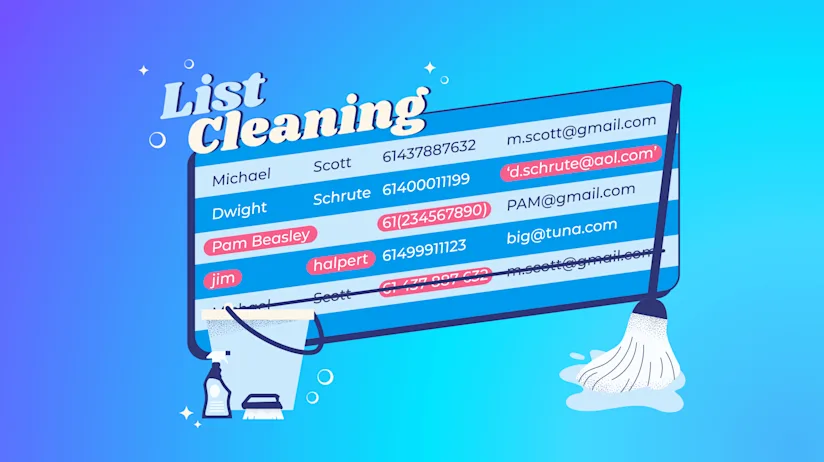 Contact list cleaning header image