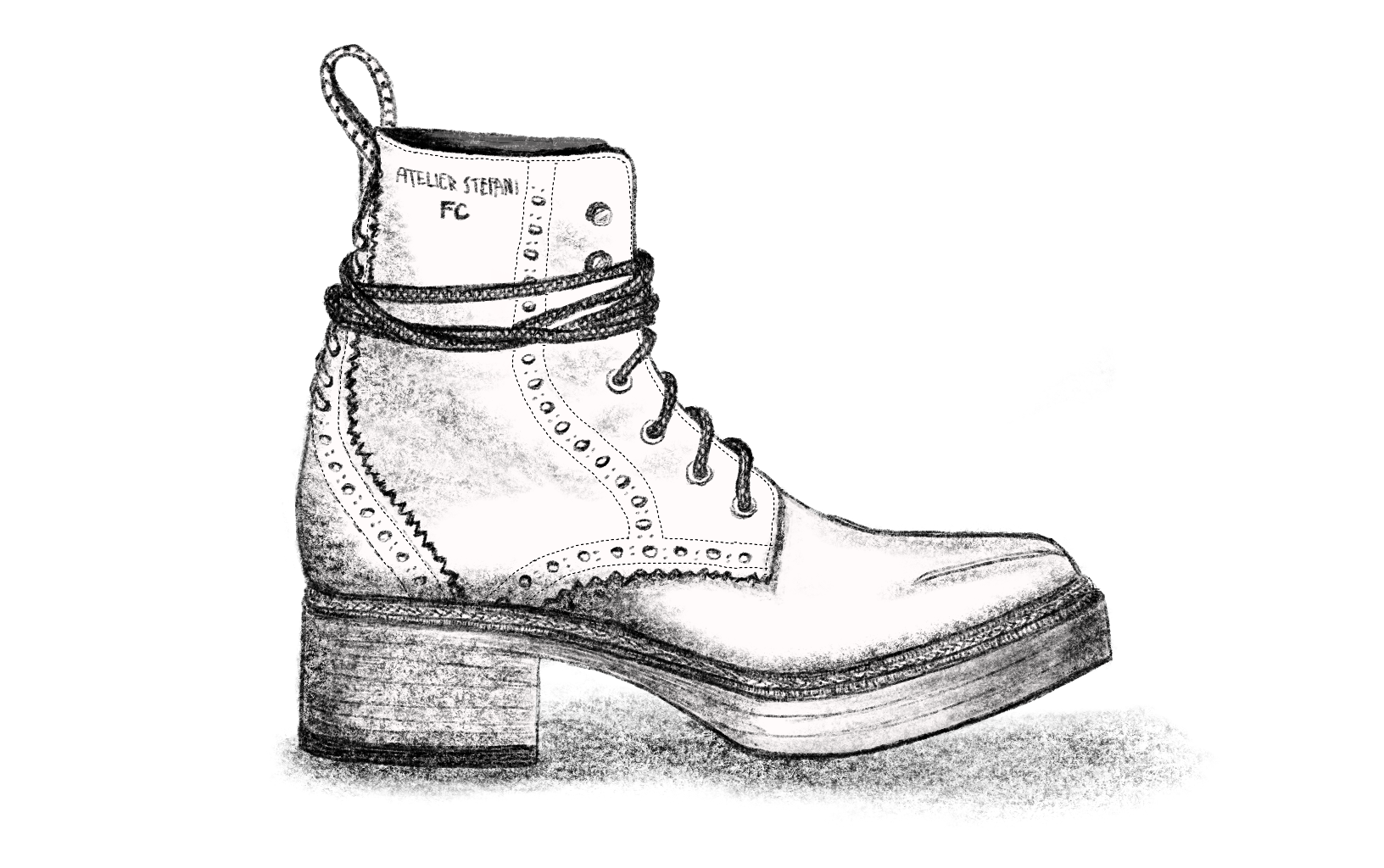 The Camargo Boot - final drawing - slider image - before
