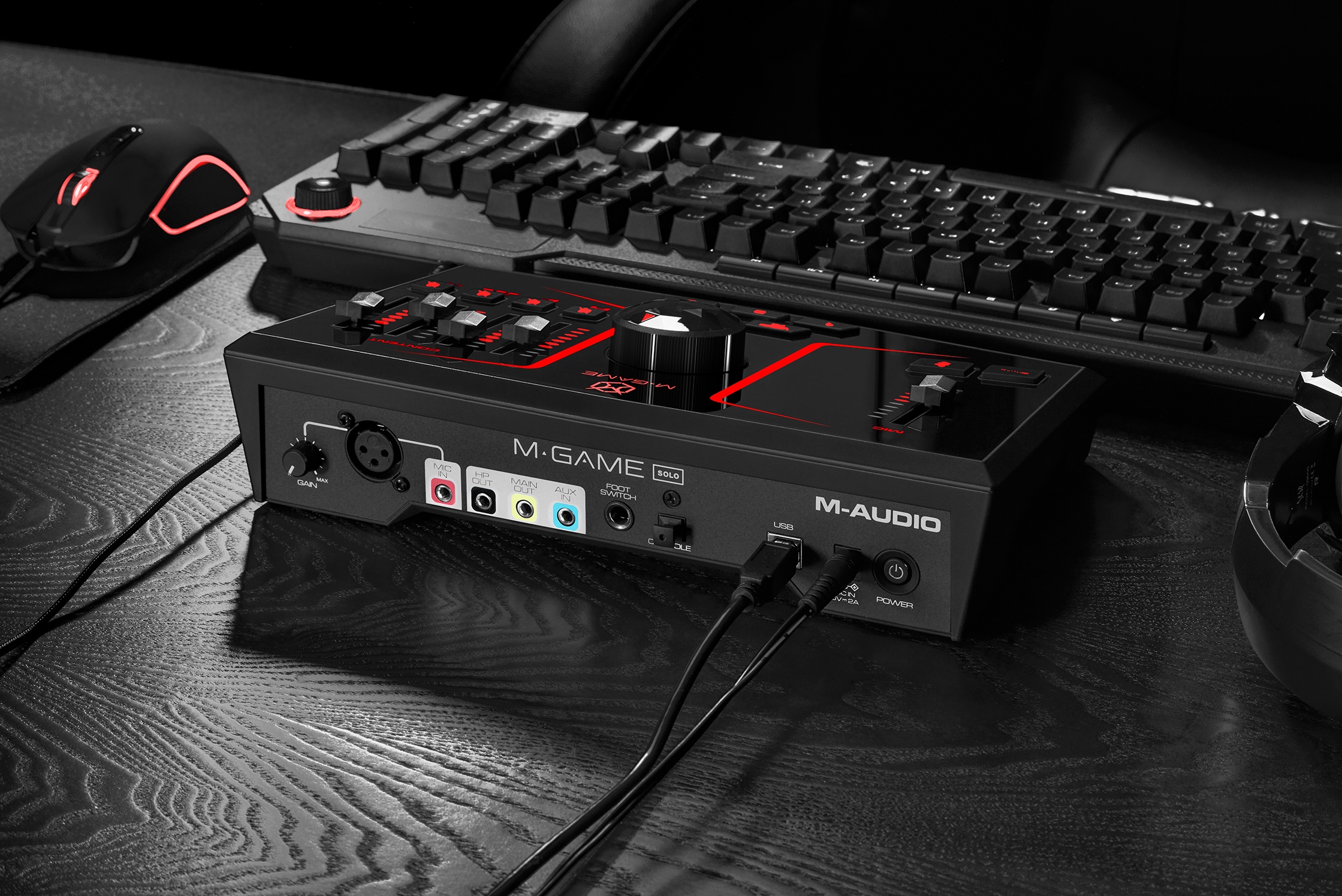 M-GAME SOLO Streaming Interface & Mixer - Rear Panel