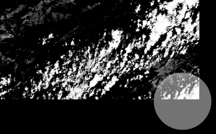 Abstract drawing of a crater