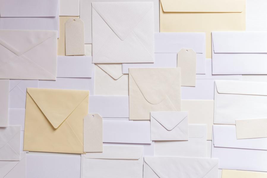 Images of envelopes in different shapes and sizes
