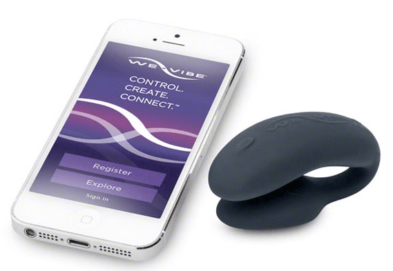 Photo of the WeVibe app and vibrator.