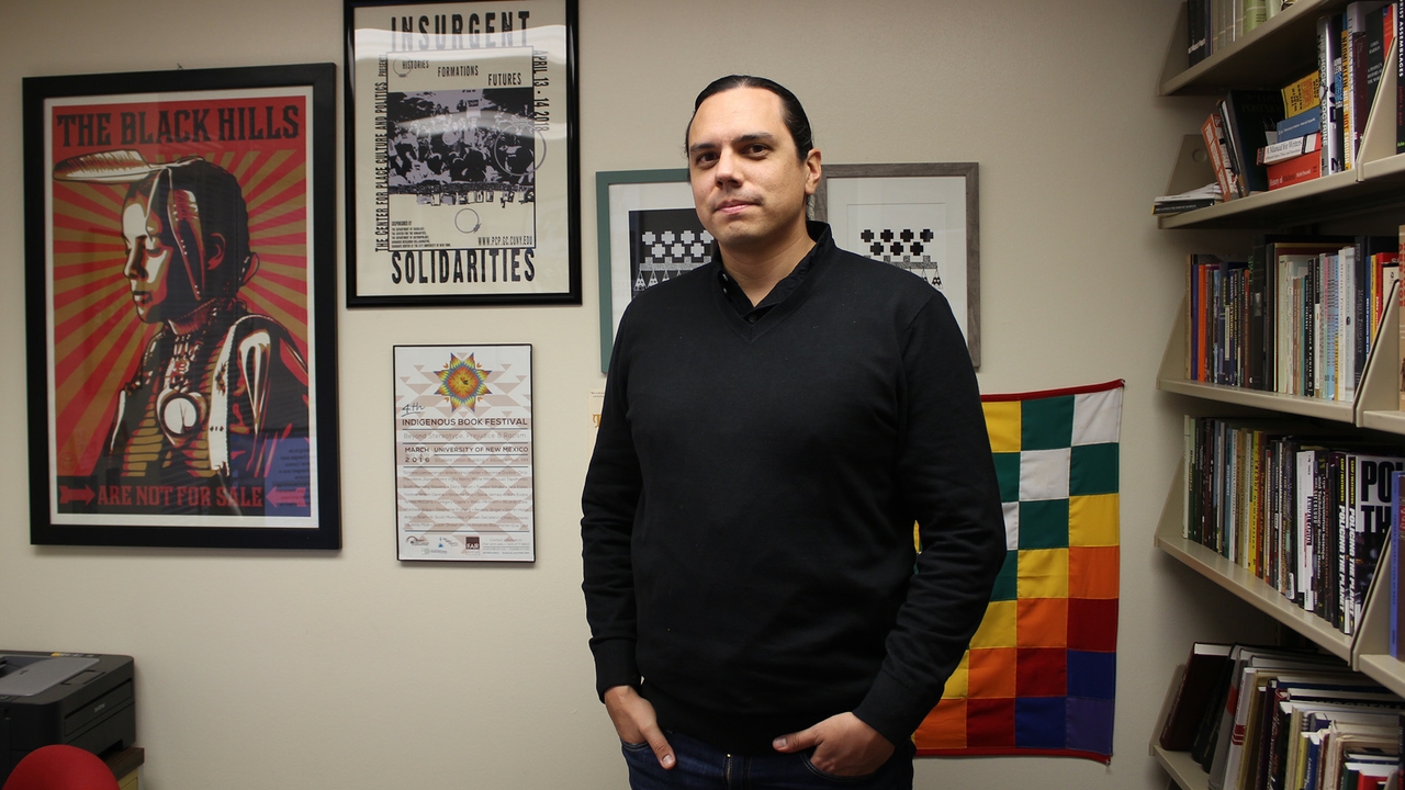 A photo of Nick Estes.